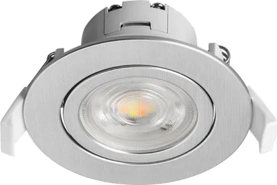 Produktbild von Braytron Einbauleuchte Schwenkbar Spot LED 7W 670 Lumen SQR Ø70mm IP20 Downlight 3000K-6500K Rund Silber