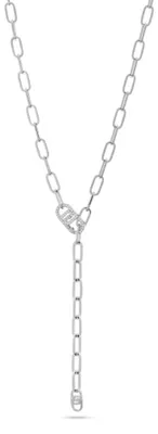 Produktbild von Lange Halskette aus Stahl mit Kristallen Mode LJ2617