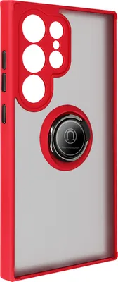 Produktbild von Avizar, Schutzhülle Galaxy S24 Ultra Stoßfest Metallringhalter, Rot