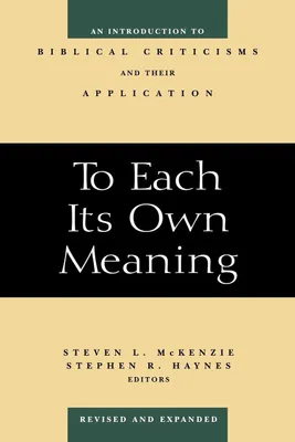 Produktbild von To Each Its Own Meaning, Revised and Expanded