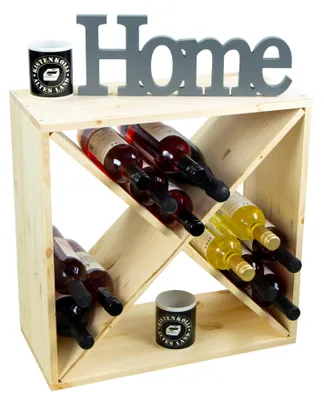 Produktbild von grosses Weinregal Natur 52 x 52 "X"