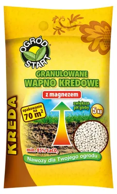 Zdjęcie produktu dla Wapno Kredowe Granulowane 5 Kg Odkwaszanie Gleby