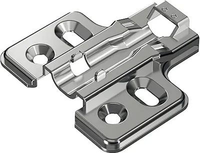Produktbild von HETTICH Veosys Kreuzmontageplatte, Distanz 2mm, Edelstahl