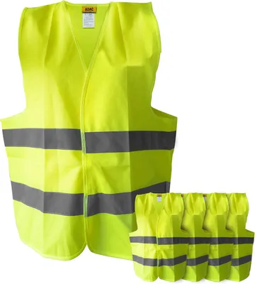 Produktbild von ADAC Warnweste, Sicherheitsweste, Reklektierende Weste - 5 Stück