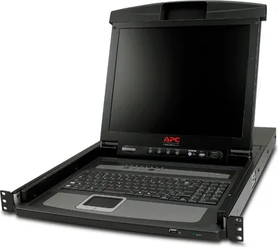 Produktbild von 17" Rack-LCD-Konsole mit integriertem, analogem KVM-Switch mit 8 Anschlüssen