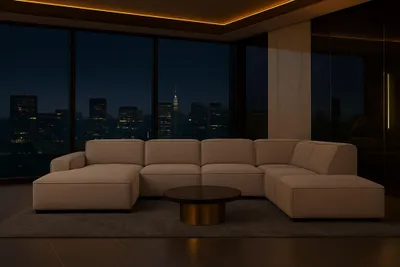 Produktbild von Kaiser Möbel Ecksofa Cursal V, Stoff Artico, Beige, Rechts