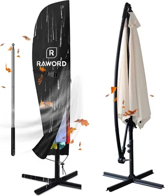 Image de Raword Parapluie Housse de protection 2-4m imperméable UV-Anti-Vent 265cm