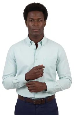 Produktbild von Hemd Ledub Button-Down-Kragen hellgrün