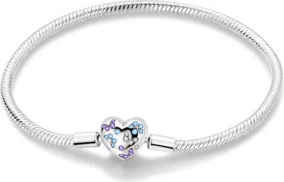 Produktbild von Silber Armband mit Schmetterling für Charms und Anhänger