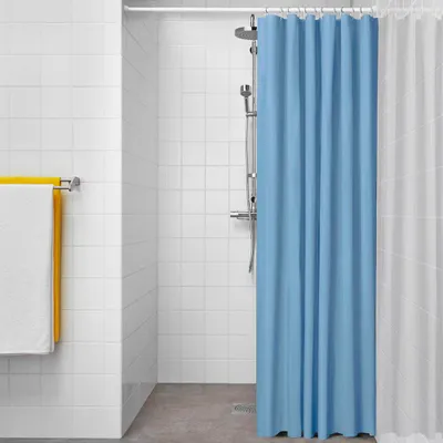 Immagine prodotto di Tenda da doccia per bagno Basic Blu 180 x 180 cm