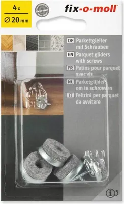 Produktbild von Parkettgleiter rund 20mm fix-o-moll