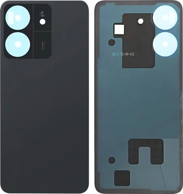 Image de Clappio, Redmi 13C 4G Couvercle de batterie avec adhésif intégré, Noir