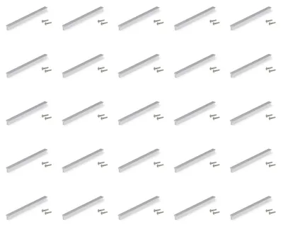 Imagen del producto de Emuca. Lote de 25 tiradores para muebles, modelo Algemesi, distancia entre ejes de 160 mm, aluminio, acabado mate