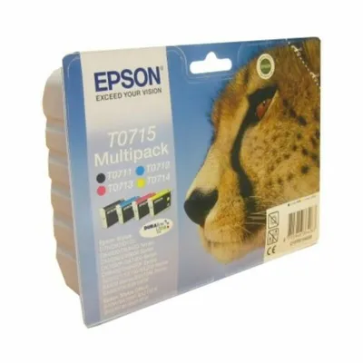 Produktbild von Original Tintenpatrone Epson Multipack T0715 Gelb Schwarz Türkis Magenta