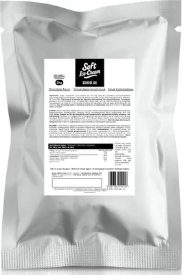 Produktbild von Sansei Soft-Eis Pulver für Eismaschine Softeispulver Speiseeispulver Schokolade 2 kg 2:5 für 7 Kg