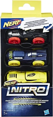 Produktbild von Hasbro Nerf Soft Racer 3-Pack schwarz-d'blau-gelb C0778