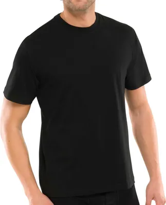 Produktbild von Schiesser T-Shirt unterziehshirt unterhemd kurzarm 2er-Pack Essentials schwarz S (Herren)