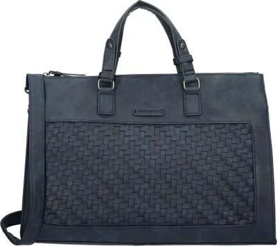 Produktbild von Damen Tasche Schultertasche Umhängetasche Crossover Bag Leder Optik Handtasche Blau