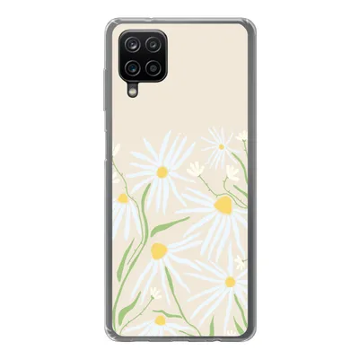 Produktbild von MuchoWow® Handyhülle Schutzhülle Hülle für Samsung Galaxy A12 Blume - Muster - Gelb Silikon Softcase Handy Hülle - Bild