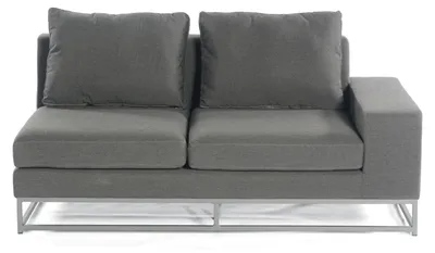 Produktbild von Unique Eckmodul 2-sitzer Outdoortextil Anthrazit