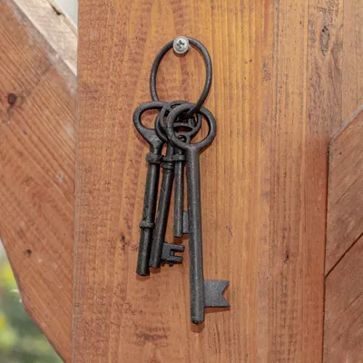 Produktbild von Schlüsselbund, Dekoration, Wanddekoration | Eisen, schwarz | H14,6xB4,4 cm