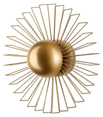 Image de Applique murale Lampe en métal doré - L 45 × P 45 × H 18 cm - 1 x G9 Max 8W - IP20