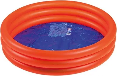Produktbild von Famanu Aufblasbares Kinderbecken mit 3 Ringen - 100 x 30 cm