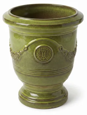 Zdjęcie produktu dla Doniczka ceramiczna Provencelia RICHELIEU Tropikalna zieleń, Ø46 cm x H56 cm, mrozoodporna
