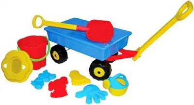 Produktbild von Polesie Handwagen mit Eimergarnitur Blume mit Gießkanne klein, 9-tlg. (Set Nr. 382)