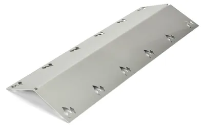 Produktbild von Edelstahl Brennerabdeckung - 395x150mm - extra stark 1,5mm - passend für viele Grills