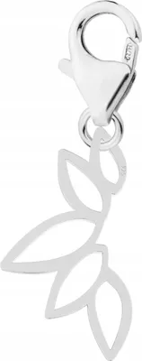 Imagen del producto de Colgante de plata de ley 925 con diseño de hoja