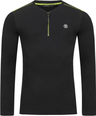 Produktbild von Red Bridge Herren Pullover Longsleeve Sweatshirt Slim Fit Neon Schwarz S
