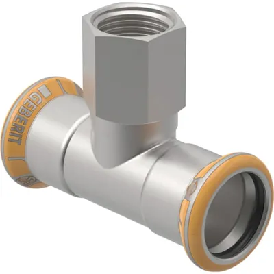 Image de GEBERIT 41314 : Raccord en T Mapress Therm avec filetage intérieur