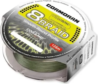 Produktbild von CORMORAN Corastrong 8-Braid, 135m, 0,4mm, 45.20kg / 99,65lbs, grün, Geflochtene Angelschnur, 32-8013540