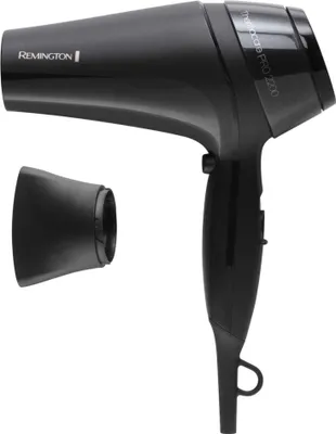 Zdjęcie produktu dla Remington Thermacare Pro 2200, 22,2 m/s, Czarny, Monochromatyczny, Oczko do wieszania, 2000 W, 1 szt.