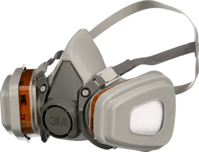 Produktbild von 3M™ Atemschutzmaske 6002KIT - Masken mit austauschbaren Filtern - Organische Dämpfe A2P2 - Hygiene