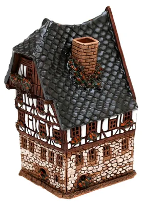 Productafbeelding van Dekohelden24 Keramisch huisje met licht - Dürer Haus in Nürnberg - HandArt