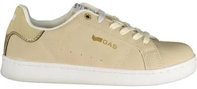 Produktbild von Beige Damensportschuhe mit goldenen Details und herausnehmbarem Fußbett