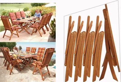 Produktbild von Grasekamp Schutzhülle Abdeckung Abdeckplane  Gartenmöbel 17tlg Set