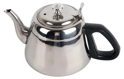Produktbild von 1,5 l Edelstahl-Teekanne mit Herdplatte, Kaffeekanne, Teegeschirr, Heißwasserkessel mit Filter, 1,5 l