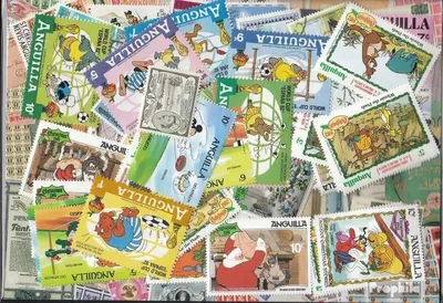 Produktbild von Briefmarken Anguilla 100 verschiedene Marken