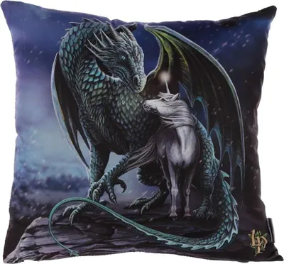 Image de Coussin Licorne et dragon magique