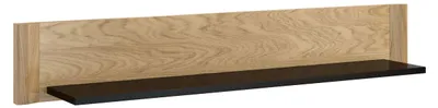 Produktbild von Bücherregal - 120 cm breit, Farbe: Eiche / Schwarz