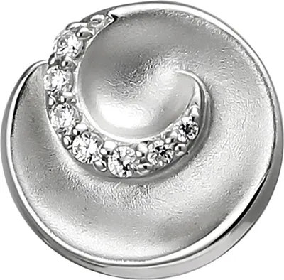 Produktbild von JOBO Anhänger 925 Sterling Silber matt 7 Zirkonia Silberanhänger