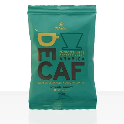 Produktbild von Tchibo Cafe Decaf Mahlkaffee entkoffeiniert - 75 x 70g Kaffee gemahlen, koffeinfreier Filterkaffee