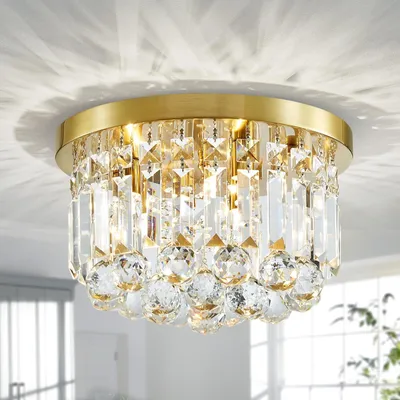 Produktbild von Moderne Kristall-Deckenlampe mit G9-Fassung