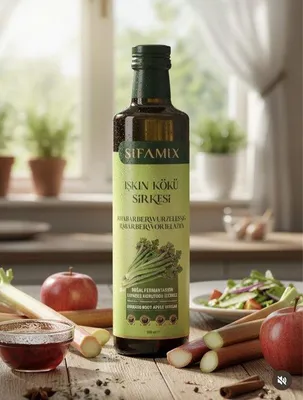 Produktbild von Sifamix – Natürlich fermentierter Işkın-Wurzel Essig aus der wilden Rheum ribes Pflanze (Rhabarberwurzel-Essig)