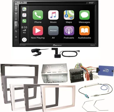Produktbild von Pioneer AVH-Z5200DAB Carplay Einbauset für Opel Astra H Corsa D Zafira B Antara