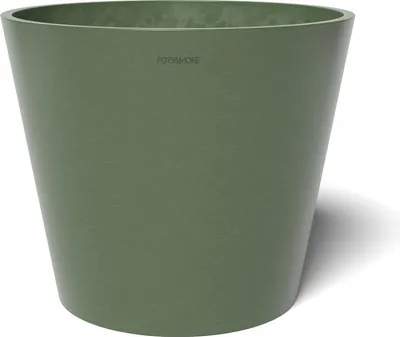 Image de POTS&MORE Pflanztopf Conico 30, Ã¸ 31 cm runde Form Olivgrün Höhe 25,6 cm