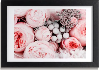 Produktbild von Bild 30x20 MDF-Rahmen, Wandkunst Blumenstrauß